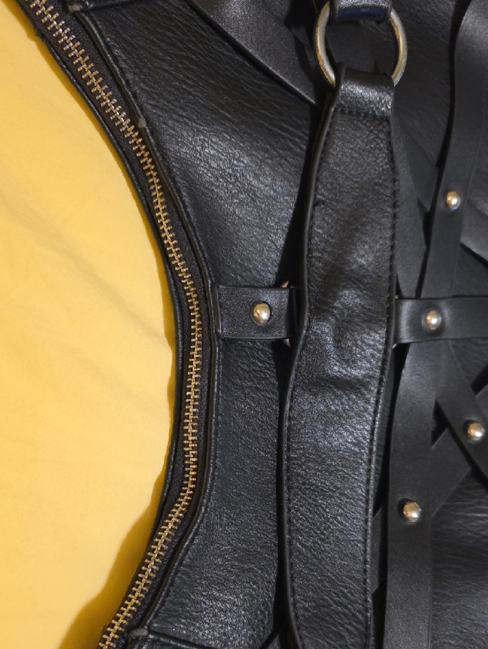 Killstar Possessions Studded Shoulder Bag Harness Corset Vegan Leather - Picture 12 of 16